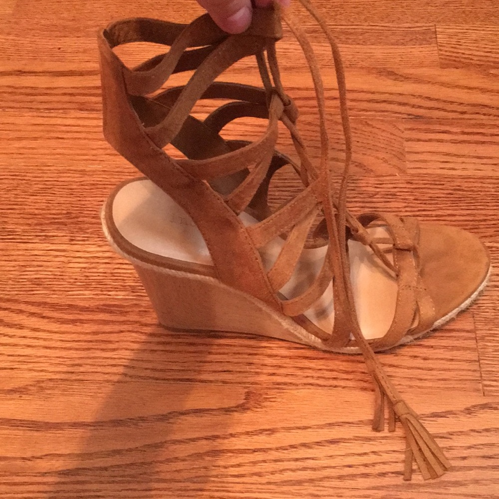 Lace up sandal wedges